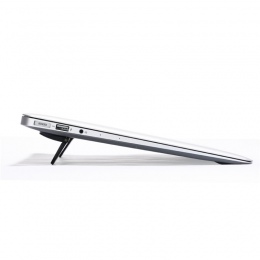 Czarny Notebook wspornik chłodzenia podstawka do laptopa chłodnicy chłodnica uchwyt składany dla iPad MacBook Air Mac biurko sto