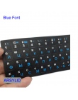 Standardowy wodoodporny rosyjski język klawiatury naklejki układ z liter alfabetu przycisk do komputera folia ochronna na klawia