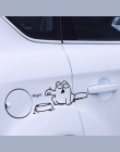 Śmieszne czarny kot deska klozetowa naklejki ścienne łazienka zbiornika samochodu okno wystrój domu cartoon zwierząt pożegnać si
