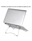 Przenośny laptop stojak składany urząd pracy uchwyt na laptopa Notebook wsparcie regulowany uchwyt na biurko dla pc MacBook Air 