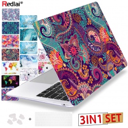Redlai kolory kryształ jasne na laptopa etui na Macbooka Pro 13.3 15.4 Retina 2018 Air 13 cal 2016 nowy dla Macbook Pro 13 touch