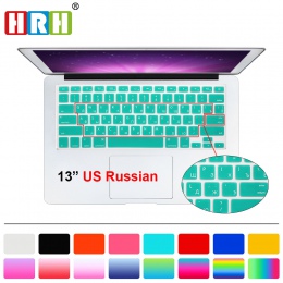 Zasobów ludzkich służby zdrowia Slim nas rosyjska klawiatura folia ochronna dla Macbook Air Pro Retina 13 "15" 17 "skórka na lap