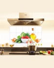1 sztuk 75*45 cm kuchnia olejoodporne wymienny naklejki ścienne folia aluminiowa Art Decor Home naklejka naklejki olejów owocowy