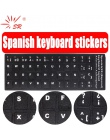SR standardowy hiszpański język klawiatury naklejki folia ochronna układ z liter alfabetu przycisk klawiatury komputera
