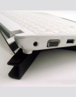 Biurko na laptopa wsparcie Dual wentylator Notebook stojak na laptopa składany USB uchwyt na półkę czarny