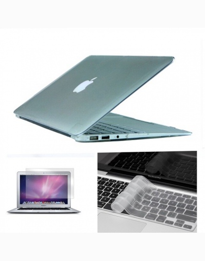 3 w 1 matowy futerał na laptopa dla Apple macbook Air Pro Retina 11 12 13 15 cal Protector dla, Mac, książka, 11.6 13.3 15.4 Tou