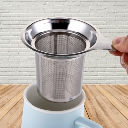 1 PC ze stali nierdzewnej zaparzacz sitkowy do herbaty wielokrotnego użytku filtr herbata liściasta filtr do czajniczek Drinkwar