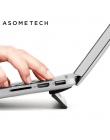 Ergonomiczna podstawka do laptopa dla Macbook air 13.3 Pro przenośny regulowany biuro komputer Lapdesk biuro czarny PC Notebook 