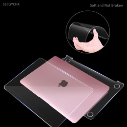 Kryształ twardy laptopa etui na Macbooka Air Pro Retina 11 12 13 15 13.3 cal z ekranem dotykowym 2018 nowa pokrywa A1706 a1989 A
