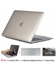 Kryształ etui na laptopa + pokrywa klawiatury + folia ekranowa + kurz Pulg dla Apple Macbook Air Pro Retina Touch Bar 11 11.6 12