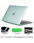 Kryształ etui na laptopa + pokrywa klawiatury + folia ekranowa + kurz Pulg dla Apple Macbook Air Pro Retina Touch Bar 11 11.6 12