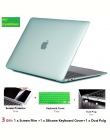 Kryształ etui na laptopa + pokrywa klawiatury + folia ekranowa + kurz Pulg dla Apple Macbook Air Pro Retina Touch Bar 11 11.6 12