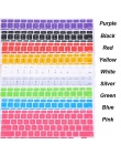 9 kolory klawiatura silikonowa pokrywa skórka do Apple Macbook Pro MAC 13 15 Air 13 miękka klawiatura naklejki
