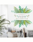 Świeże zielone ogród roślin listwy naklejki ścienne dekoracja domu mural naklejka salon dekoracja sypialni