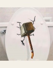 3d vivid Thor młot złamane naklejki ścienne dla dzieci pokoje okno toaleta wystrój domu pcv Avengers naklejki ścienne sztuki diy