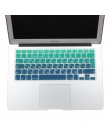 Układ EU/UK kolory gradientu hiszpania rosja klawiatura pokrywa silikonowa naklejki skórka do Macbooka Pro 13 "15" Retina Mac ai