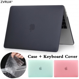 2019 nowy dysk matowy matowy skrzynki pokrywa dla MacBook Air 11 A1465 air 13 cal A1466 pro 13.3 15 retina A1502 pokrywa klawiat