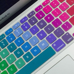 Zimoon kolorowe silikonowe pokrywa klawiatury skórka na laptopa Notebook Protector dla 11 "13" 15 "Macbook Air Pro Retina