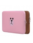 Uroczy niedźwiedź brunatny Cartoon Bag11 13 15.6 Cal dla Macbook Air Pro 11 13 15 torba na laptopa torba na Tablet komputer z dł