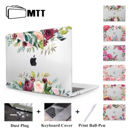 MTT kwiaty kryształ etui na Macbooka Air 13 cal A1932 pokrywa dla apple macbook air pro retina 11 12 13 15 ''z ekranem dotykowym