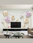 Chiński styl kwiat 3D naklejki na tapetę salon sypialnia łazienka Home Decor dekoracje plakat