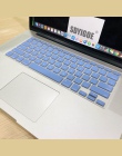 Osłona na klawiaturę laptopa dla macbook air 13 pro 15 cal A1466 A1502 A1278 A1398 nas klawiatura silikonowa pokrywa kolor folii