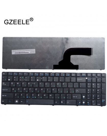 GZEELE dla ASUS G73Sw G73Jw K52D K52DR K52DY K52JK K52JR K52JT K52JU K52JV K53SV K53SC RU rosyjski układ klawiatury laptopa wymi