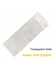 HECULAS klawiatura arabska naklejki list alfabet układ przezroczysty przezroczysty podświetlany blask w ciemności pokrywa klawia