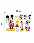Gorąca sprzedaż Mickey Mouse Minnie mysz łazienka dekoracji Cartoon śliczne szklane naklejki ścienne dla dzieci pokoje wystrój d