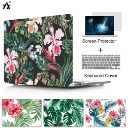 Lasy i obudowa w kwiaty powłoki dla MacBook nowy Air 13 A1932 Pro Retina 12 13 15 pasek dotykowy laptopa etui na Macbooka powiet