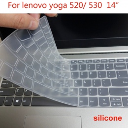 Zmywalny osłona na klawiaturę laptopa dla Lenovo Yoga 530 520 14 cal 530-14 520-14 silikonowy wodoodporny Film Notebook Protecto