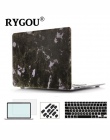 RYGOU marmuru pokrowiec teksturowy Case dla Apple Macbook Air Pro Retina 11 12 13 15 cal dla Macbook Pro 13 15 A1706 A1707 A1708