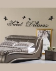 Słodkie sny naklejki ścienne sypialnia dekoracji kalkomanie domowe DIY cytaty ścienne sztuki drukowanie pcv plakat