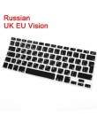EU/UK/US klawiatura silikonowa pokrywa przezroczysta jasne ochraniacz wielu języków dla MacBook Air Pro Retina Mac 13 15 17 cal