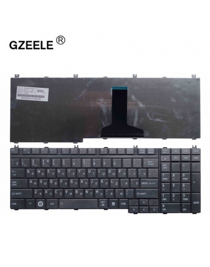 GZEELE rosyjski laptop klawiatura do Toshiba z dostępem do kanałów satelitarnych P300 P305 P305D L350D L355 L355D P500 P505D L50