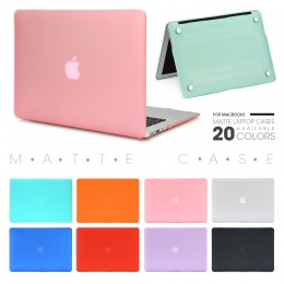 Etui na laptopa dla Apple Macbook Macbook Air Pro Retina nowy dotykowy Bar 11 12 13 15 cal, matowa, twarda pokrywa laptopa Case 