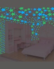 100 sztuk fluorescencyjny blask w ciemności gwiazdy naklejki ścienne dla dekoracje do dziecięcego pokoju salon dla dzieci sypial