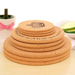 Nowy Zakka zwykły okrągły korkowa podkładka podkładka napój kubek mata do herbaty Pad drewniane Tablemat miska Pad puli mata izo