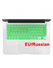 Euro wejść języka rosyjskiego list klawiatura silikonowa pokrywa dla Macbook Air 13 Pro 13 15 17 siatkówka Protector film naklej