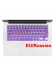 Euro wejść języka rosyjskiego list klawiatura silikonowa pokrywa dla Macbook Air 13 Pro 13 15 17 siatkówka Protector film naklej