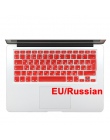 Euro wejść języka rosyjskiego list klawiatura silikonowa pokrywa dla Macbook Air 13 Pro 13 15 17 siatkówka Protector film naklej