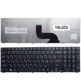YALUZU rosyjski klawiatura do Acer PK130C94A00 NSK-AUB0R PK130C91104 V104702AS3 MP-09B23SU-6983 PK130C91100 RU Laptop czarny