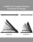 Regulowany oczek wentylowane podstawka do laptopa czarny składany pulpit światło uchwyt skrzynki 6 kąty 2 rozmiary do komputera 