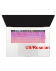 USA USA wprowadzić rosyjskiej ukrainy układ wieczerza cienki miękki klawiatura silikonowa pokrywa dla nowy Macbook Pro 13 15 z p