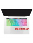 USA USA wprowadzić rosyjskiej ukrainy układ wieczerza cienki miękki klawiatura silikonowa pokrywa dla nowy Macbook Pro 13 15 z p