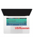 USA USA wprowadzić rosyjskiej ukrainy układ wieczerza cienki miękki klawiatura silikonowa pokrywa dla nowy Macbook Pro 13 15 z p