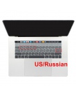 USA USA wprowadzić rosyjskiej ukrainy układ wieczerza cienki miękki klawiatura silikonowa pokrywa dla nowy Macbook Pro 13 15 z p