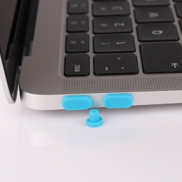 Zestaw ochrony silikonowych wtyczek przeciwpyłowych dla 2018 nowy MacBook Air 13 A1932 laptopa porty do wtyczek skrzynki pokrywa