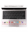 Zestaw ochrony silikonowych wtyczek przeciwpyłowych dla 2018 nowy MacBook Air 13 A1932 laptopa porty do wtyczek skrzynki pokrywa