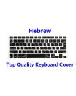 Zasobów ludzkich służby zdrowia trwałe US/ue silikonowe izrael hebrajskiego klawiatury pokrywa skóry Protector dla MacBook Pro R